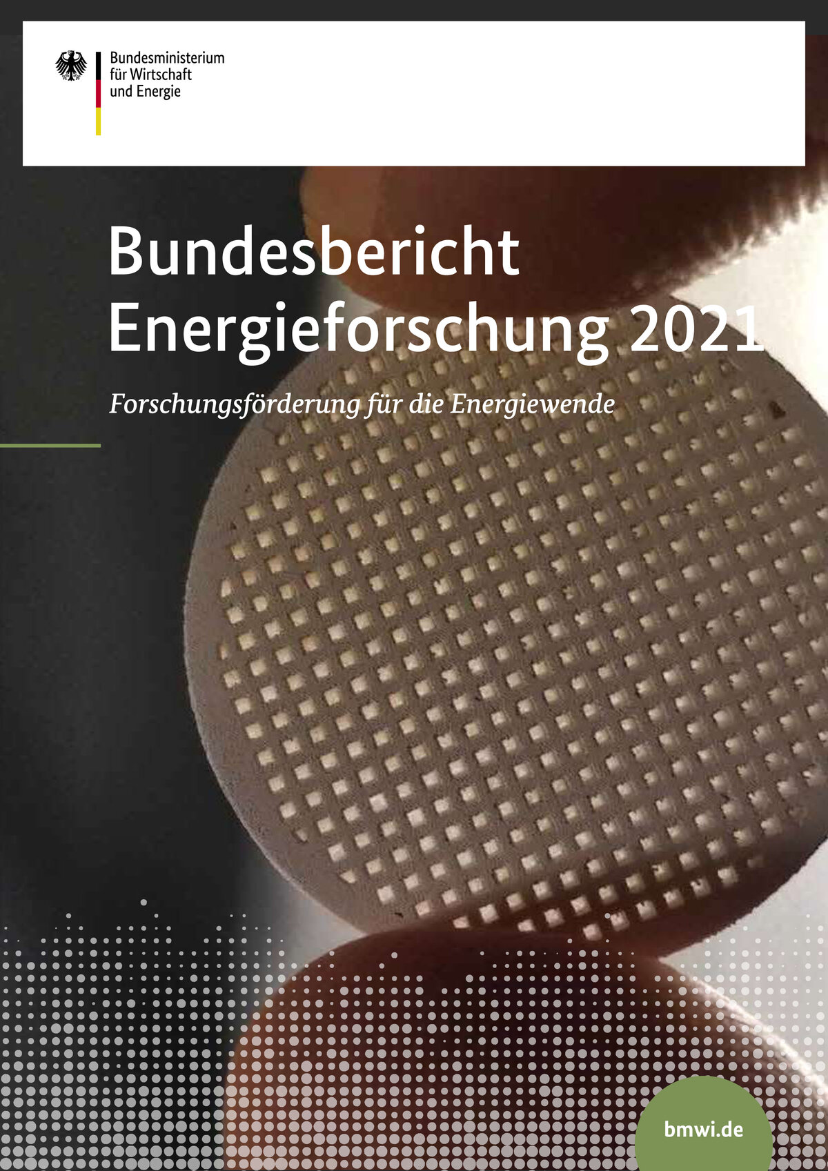 Titelblatt des Bundesberichts Energieforschung 2021